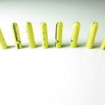 Yellow Metal Shoelace Tips/Aglets